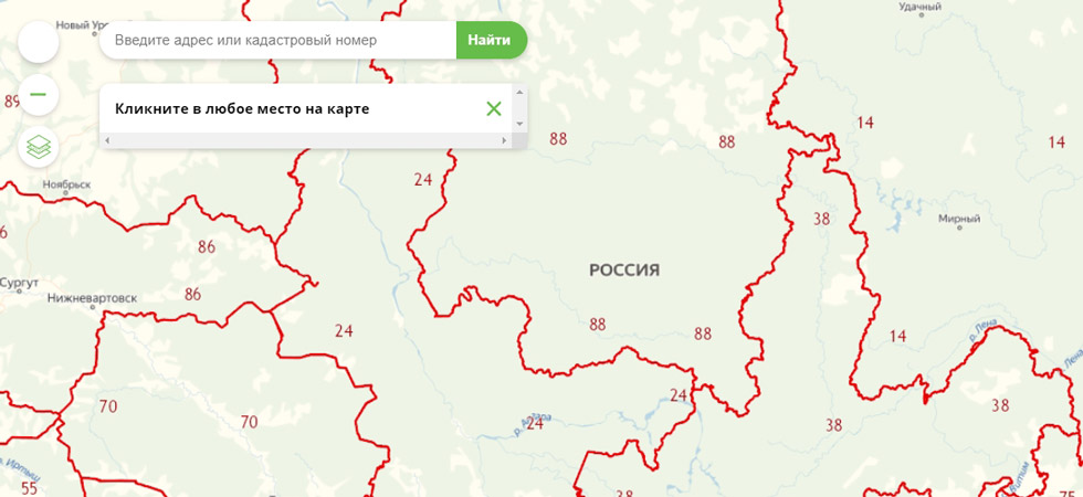 Поиск участка на Публичной кадастровой карте Украины